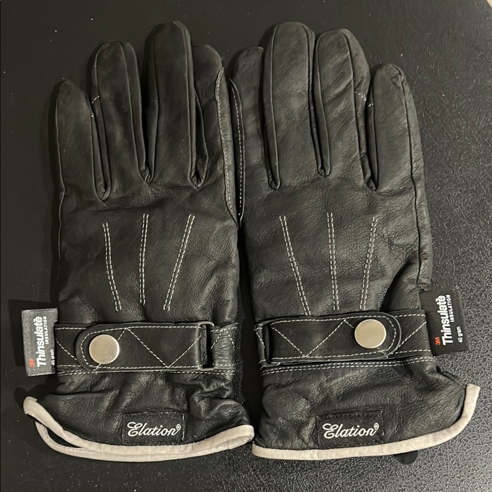3M Thinsulate Black and Gray Winter Gloves
